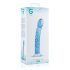 Dildo de Cristal Espiral Nº5 (Transparente-Azul)