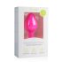 Easytoys Diamond - plug anal con piedra blanca (mediano) - rosa