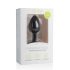 Easytoys Diamond - plug anal con diamante blanco (pequeño) - negro