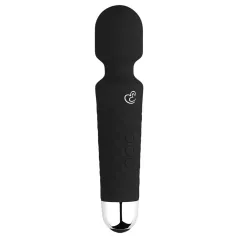 EasyToys - mini varita vibradora recargable - silicona negra