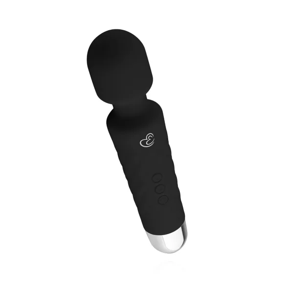 EasyToys - mini varita vibradora recargable - silicona negra