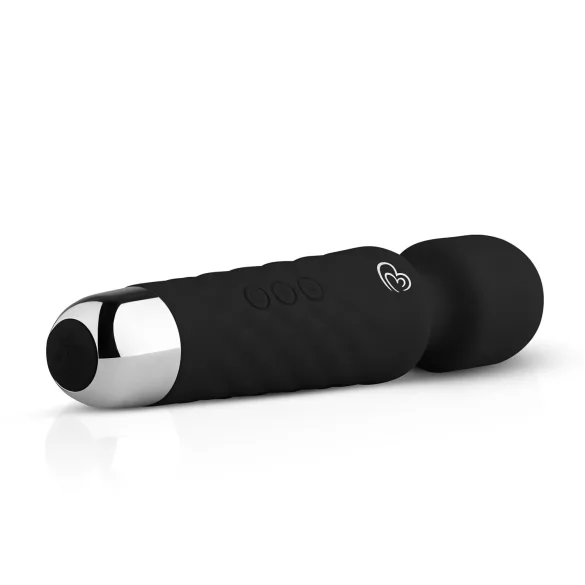 EasyToys - mini varita vibradora recargable - silicona negra