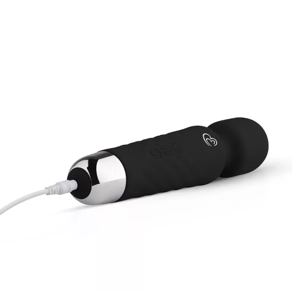 EasyToys - mini varita vibradora recargable - silicona negra