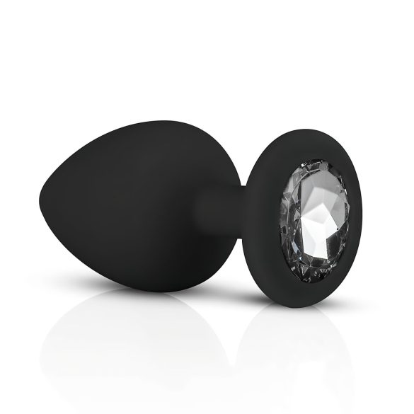 Easytoys Diamond - set de plugs anales - silicona negra
