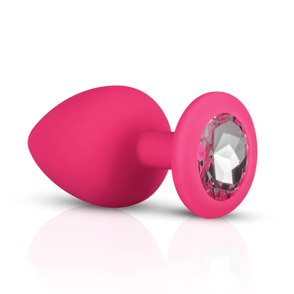 Easytoys Diamond - set de plugs anales - silicona rosa