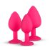 Easytoys Diamond - set de plugs anales (rosa)