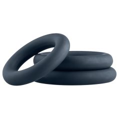 Boners - set de anillos para pene - 3 unidades - gris
