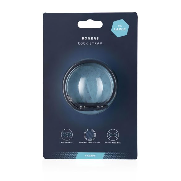 Boners - anillo para pene ajustable - silicona gris - talla L