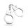 EasyToys - esposas de metal (plata)