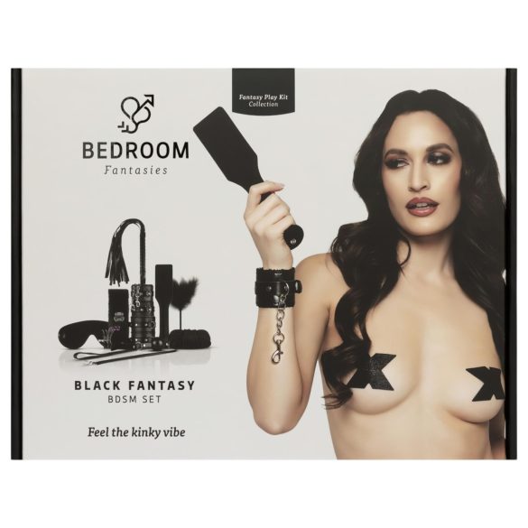 Secret Pleasure Chest - kit BDSM avanzado - 14 piezas - negro