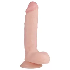   Real Fantasy Glynn - consolador realista con testículos - 25 cm - color piel