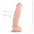 Real Fantasy Dwane - dildo realista con testículos - 31cm (natural)