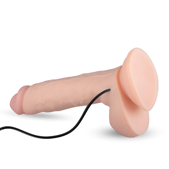 Real Fantasy Glynn - vibrador realista recargable - 25cm - color natural