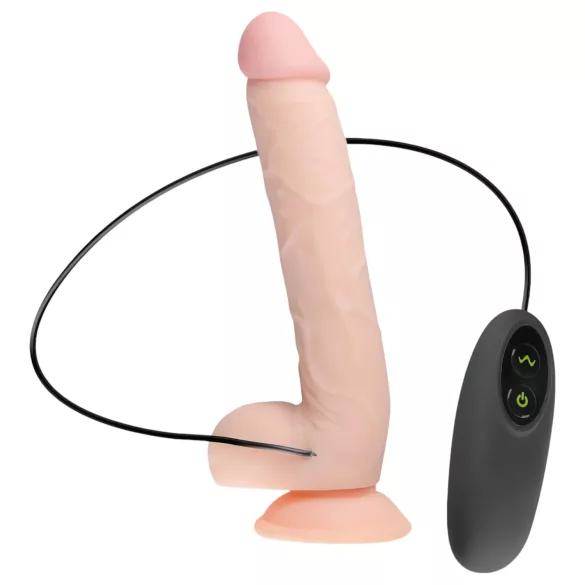 Real Fantasy Elvin - vibrador realista recargable - 28 cm - color natural
