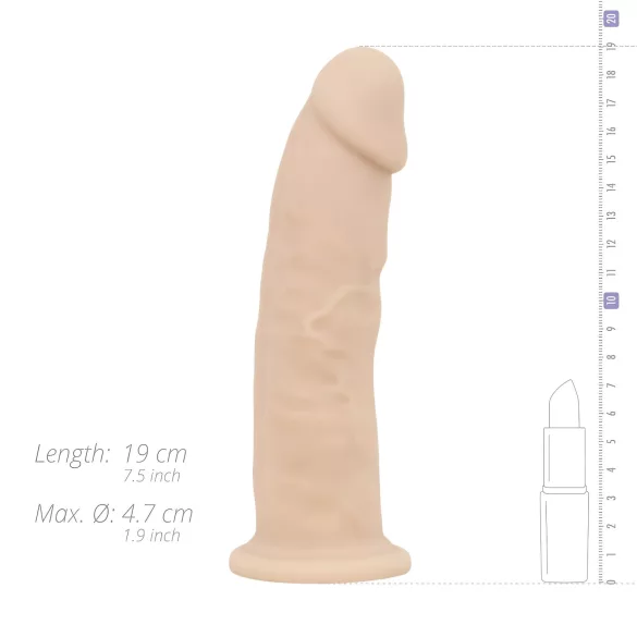 Real Fantasy Winston - consolador con ventosa vibrador - 19 cm color natural
