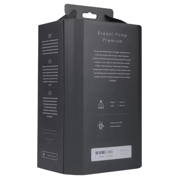 Saiz Premium - extractor de leche doble - pequeño - transparente y negro