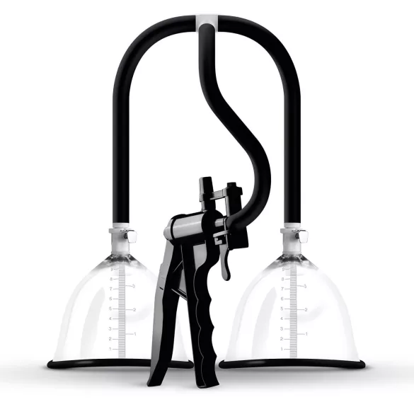Saiz Premium - extractor de leche doble - pequeño - transparente y negro