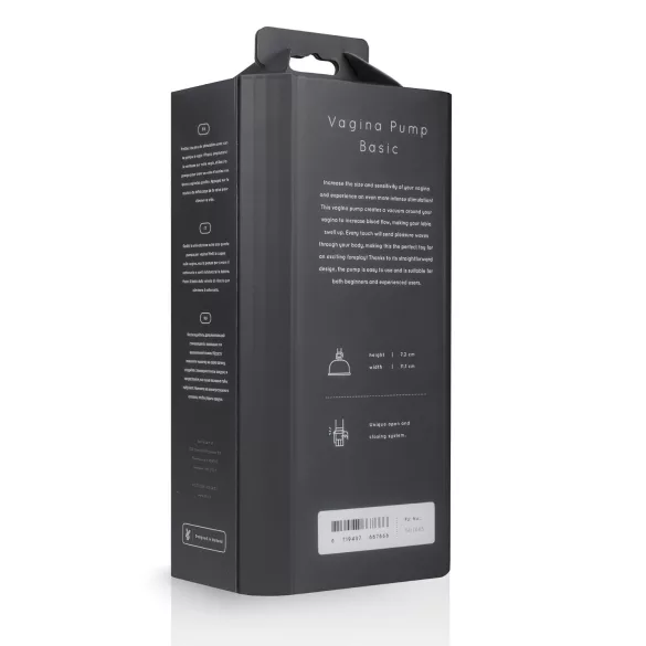 Saiz Basic - bomba vaginal - transparente/negro