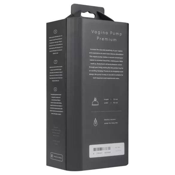 Saiz Premium - bomba automática para vagina - transparente y negro