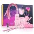 Cofre de Placer Secreto - Set BDSM Avanzado de 14 Piezas (Rosa)