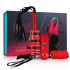 Cofre del Placer Secreto - kit BDSM avanzado 10 piezas (rojo)