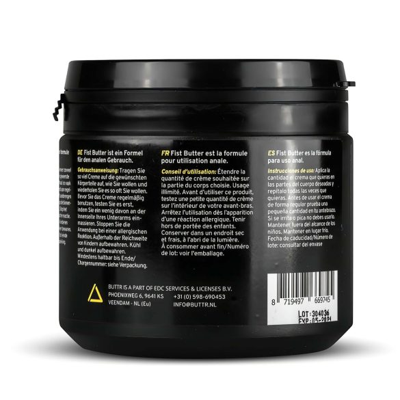 BUTTR - lubricante para fisting - manteca deslizable - 500ml