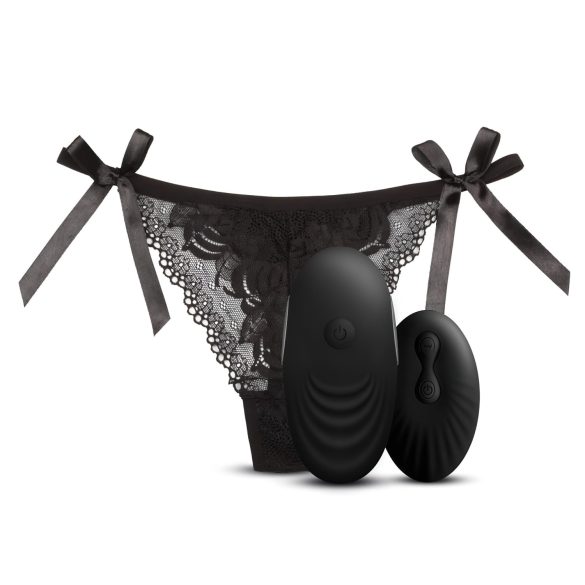 Sway No.3 - tanga vibrante recargable con radio - negro (S-L)