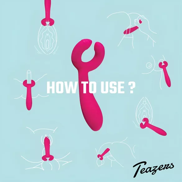 Easytoys Couple - vibrador para parejas recargable impermeable rosa