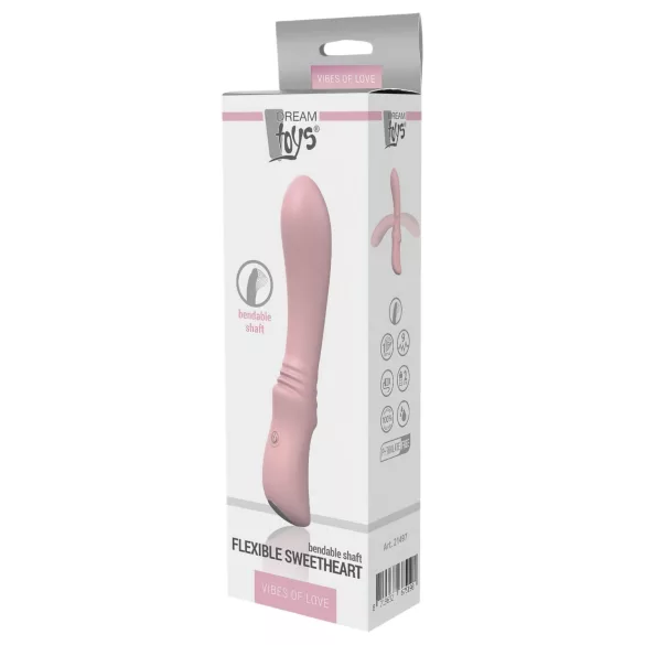 Vibes of Love Sweetheart - vibrador flexible punto G - silicona rosa