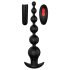Cheeky Love - vibrador anal recargable con cuentas (negro)