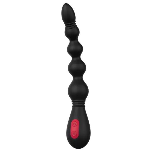Cheeky Love - vibrador anal recargable con perlas - silicona negra