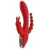 Red Revolution Hera - vibrador tridente recargable y resistente al agua (rojo)