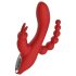Revolución Roja Hera - Vibrador Recargable e Impermeable de 3 Ramas (Rojo)