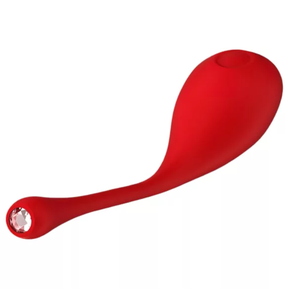Red Revolution Metis - huevo vibrador recargable impermeable - rojo