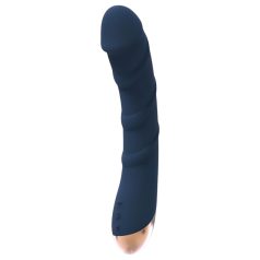   Goddess Atlas - Vibrador recargable, impermeable y calefactable para punto G (azul)