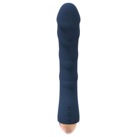 Goddess Atlas - vibrador punto G recargable impermeable calentador silicona azul