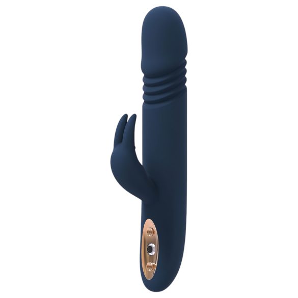 Diosa Zephyros - Vibrador azul resistente al agua con estimulador de clítoris