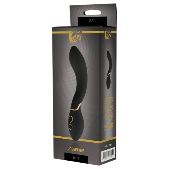 Elite Josephine - vibrador punto G recargable - silicona negra