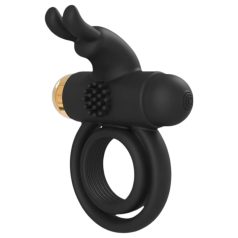 Elite Joel - anillo vibrador negro para pene y testículos