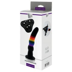 Colorful Love - arnés con dildo (multicolor)