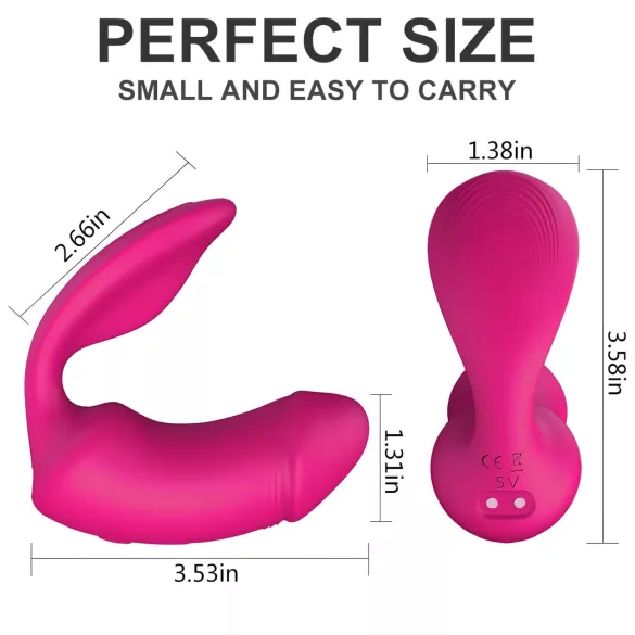 Vibes of Love Duo - vibrador 2 en 1 para clítoris (rosa)