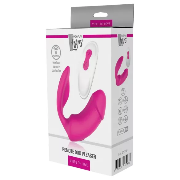 Vibes of Love Duo - vibrador 2 en 1 para clítoris (rosa)