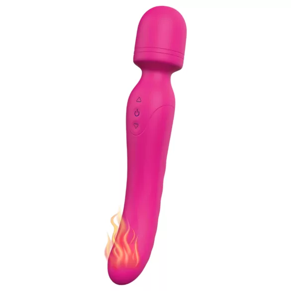 Vibes of Love - vibrador masajeador recargable con calor - silicona rosa