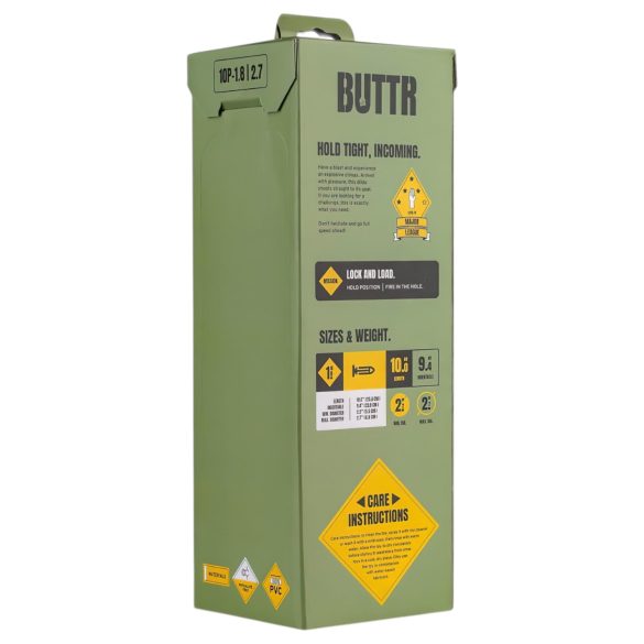 BUTTR - Consolador grande con ventosa - negro