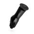 Doble Placer - dildo con ventosa para fisting (negro)