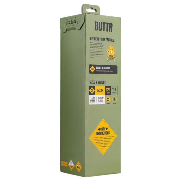 BUTTR - Dildo doble con ventosa - fisting - silicona negra