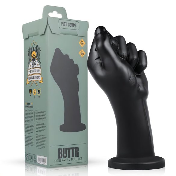 BUTTR Fist Corps - dildo negro para fisting