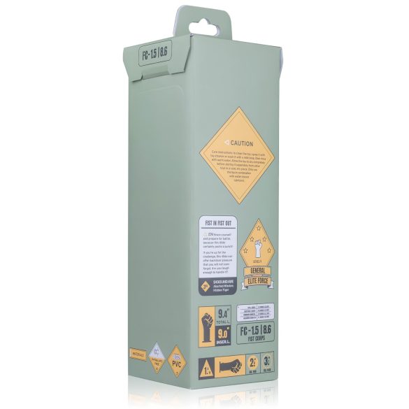 BUTTR Fist Corps - consolador fisting - silicona negra