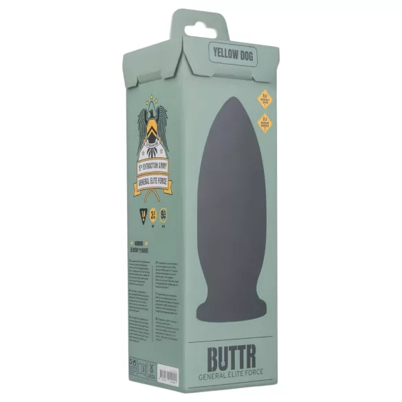 BUTTR Yellow Dog - consolador con ventosa - silicona negra