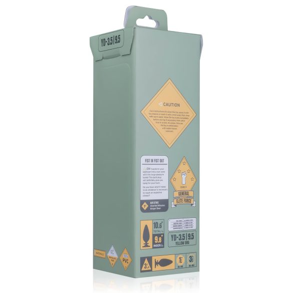 BUTTR Yellow Dog - consolador con ventosa - silicona negra